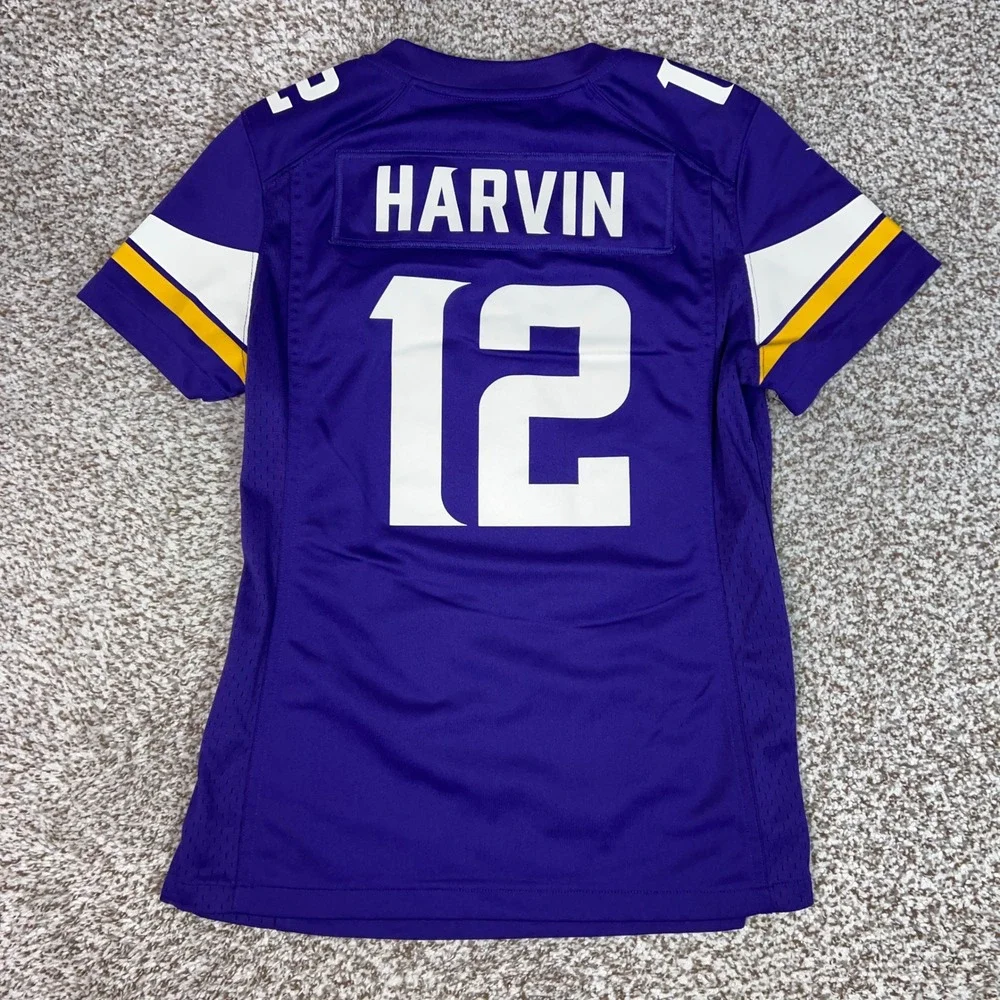 Minnesota Vikings Jersey Womens Small Purple Percy Harvin 12 Nike NFL Football